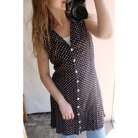 dark brown dot tunic