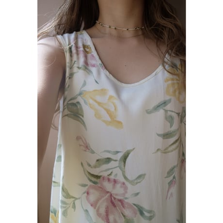 white flower one-piece