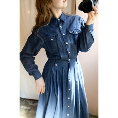 denim one-piece