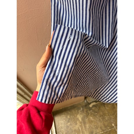 blue stripe one-piece
