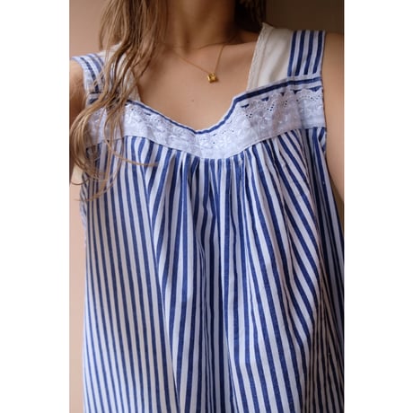 blue stripe one-piece