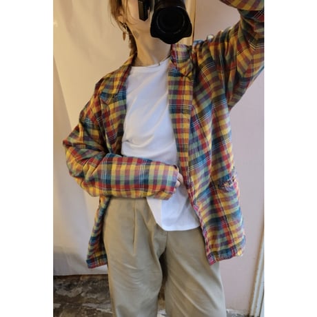 colorful check jacket