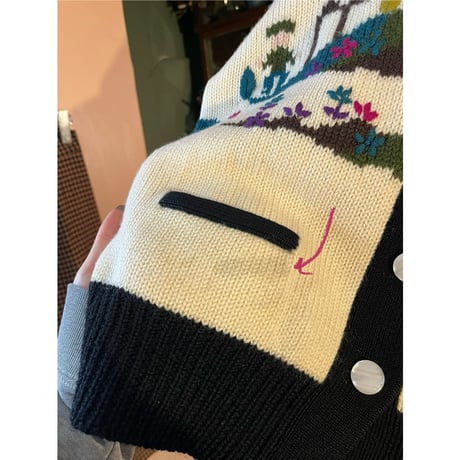 design knit cardigan