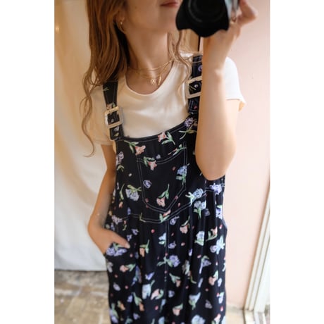 black flower overall