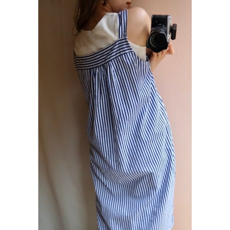 blue stripe one-piece