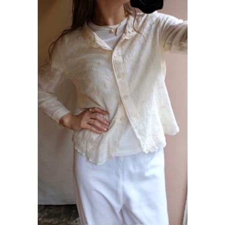 ivory embroidery blouse