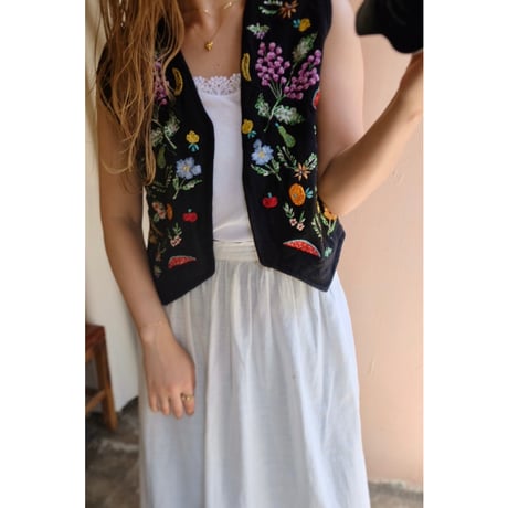 black fruit vest