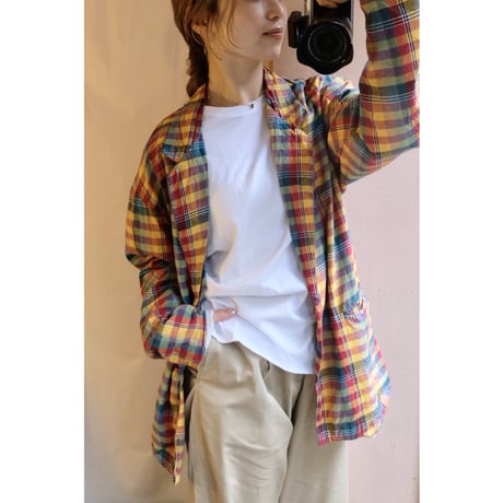 colorful check jacket