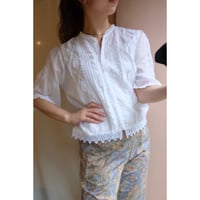 white embroidery blouse