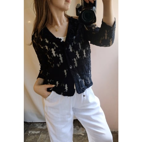 black flower jacket