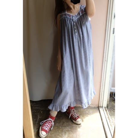 gingham check one-piece
