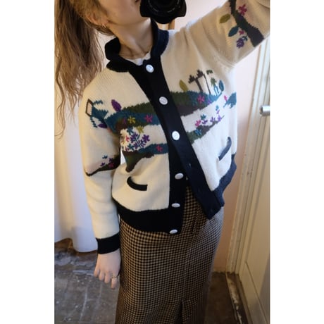 design knit cardigan