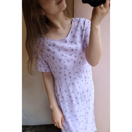 lavender flower one-piece