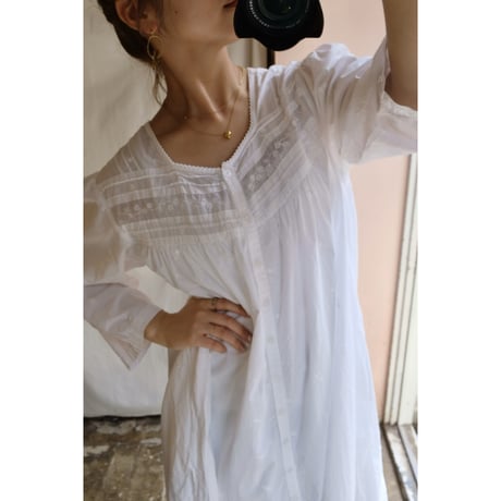 white embroidery one-piece