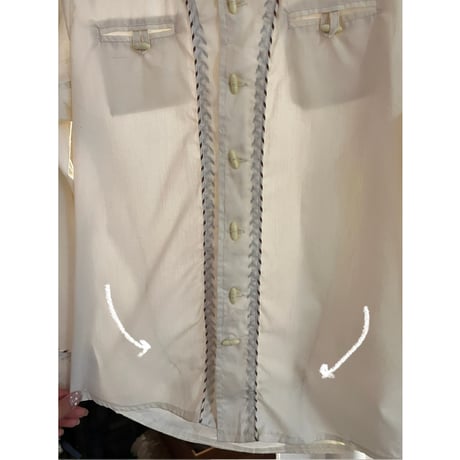 vintage ivory design shirt