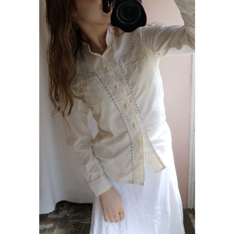 vintage ivory design shirt