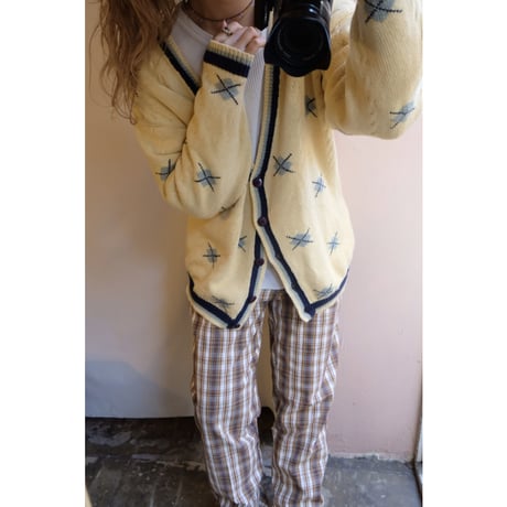 brown tartan check  pants