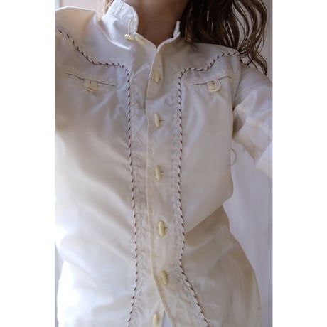 vintage ivory design shirt