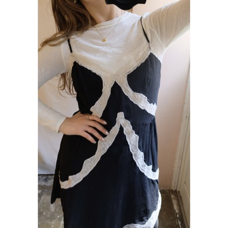 black camisole one-piece