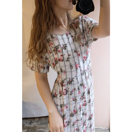 white flower one-piece