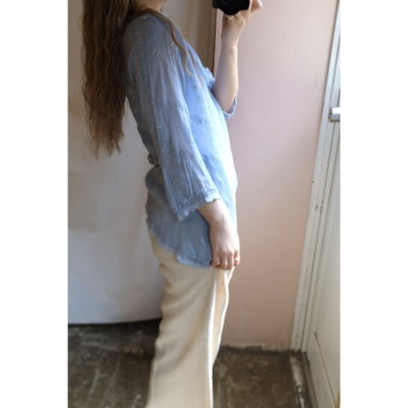 blue design blouse
