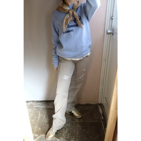 ivory denim pants
