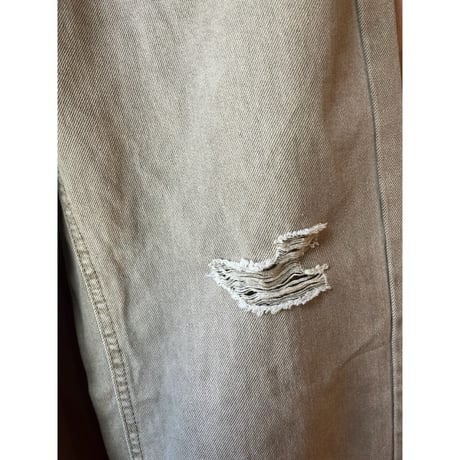ivory denim pants