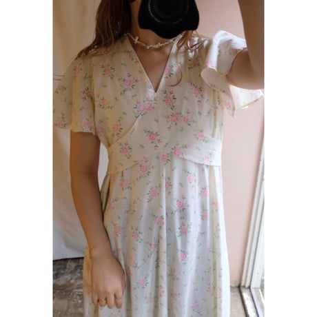 vintage flower one-piece