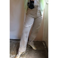 ivory denim pants