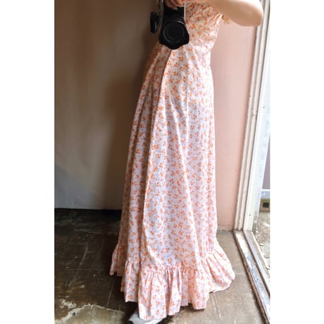orange flower one-piece