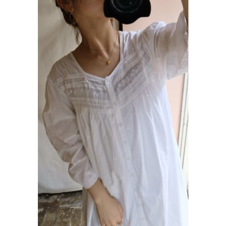 white embroidery one-piece