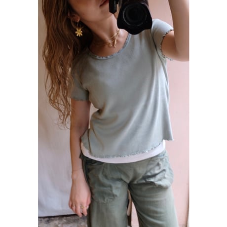 mint green T-shirt