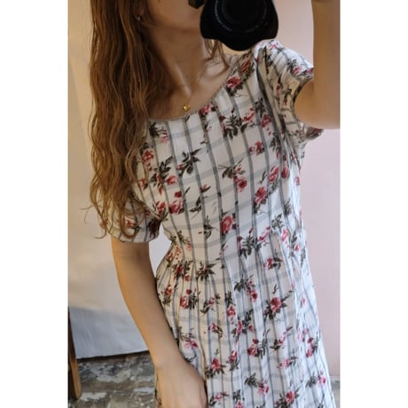 white flower one-piece