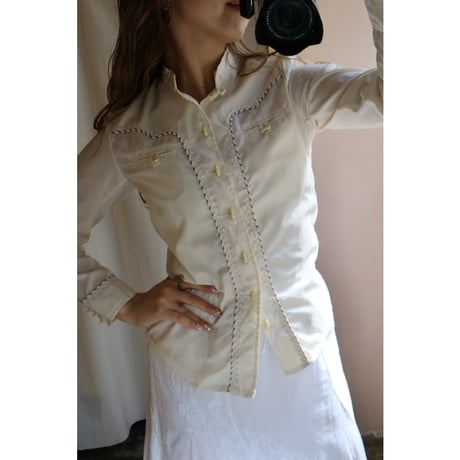 vintage ivory design shirt