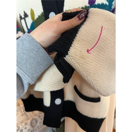 design knit cardigan