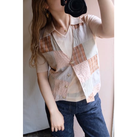 orange check vest