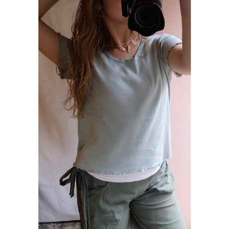 mint green T-shirt