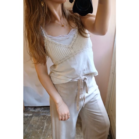 white lace camisole