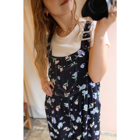 black flower overall