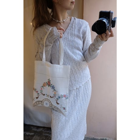 ivory knit set up