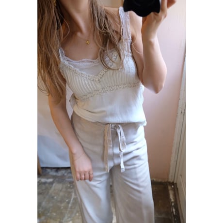 white lace camisole