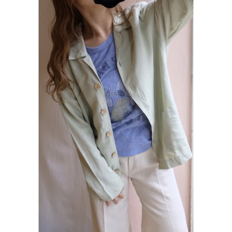 mint green jacket