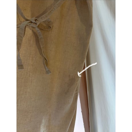 beige linen one-piece