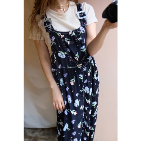 black flower overall
