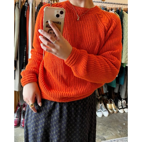 orange knit