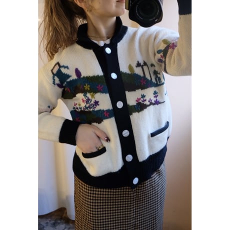 design knit cardigan