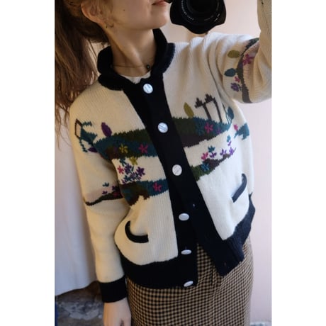 design knit cardigan