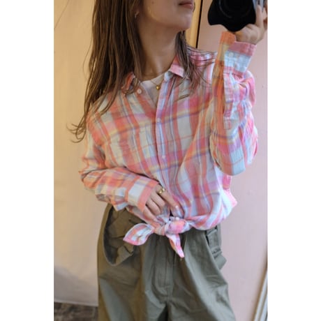colorful check shirt