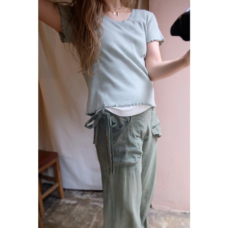 mint green T-shirt