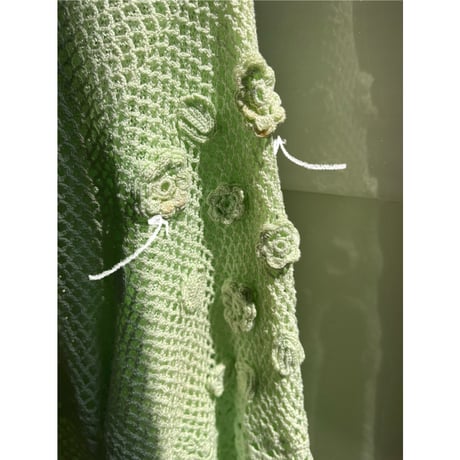 melon crochet cardigan